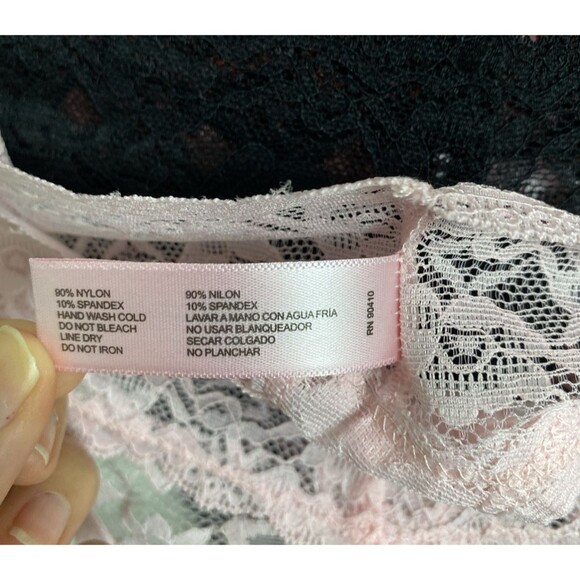 Juicy Couture Floral Lace Thong Size XL Crystal Rhinestone Trim 7 Pack Pink - Picture 7 of 12